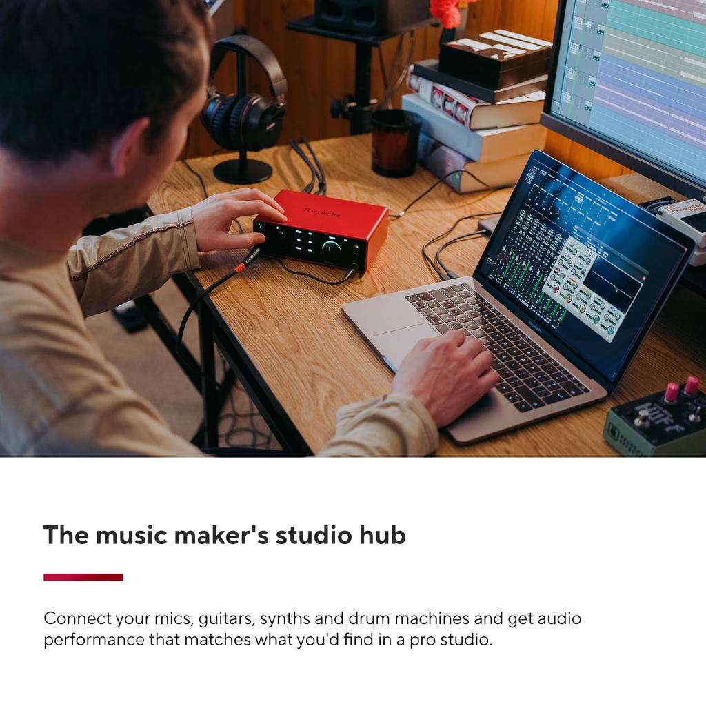 Focusrite Scarlett 4i4 (4th Gen) 2-in 2-out Audio Interface