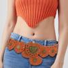 Girls PU Belt Motorcycle Adjustable Grommet Waist Belt Fashion Enthusiasts Belt Coat Dress Female Decorative Waistband
