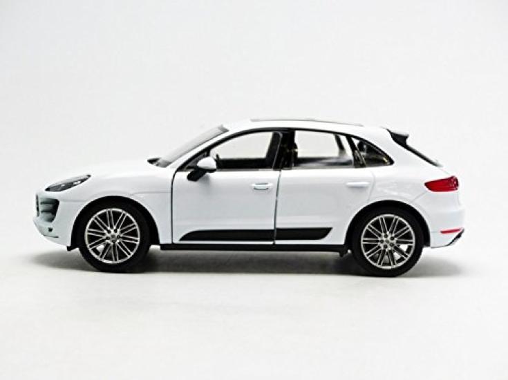 WELLY Porsche Macan Turbo White Diecast Miniature Car Finished Model 24047W WT 1/24 /