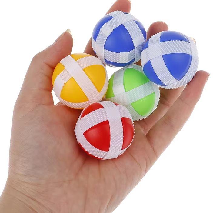 24pcs Children's Throwing Sticky Balls Sticky Darts Game Interactive Accessories Home School Children Outdoor Fun Time