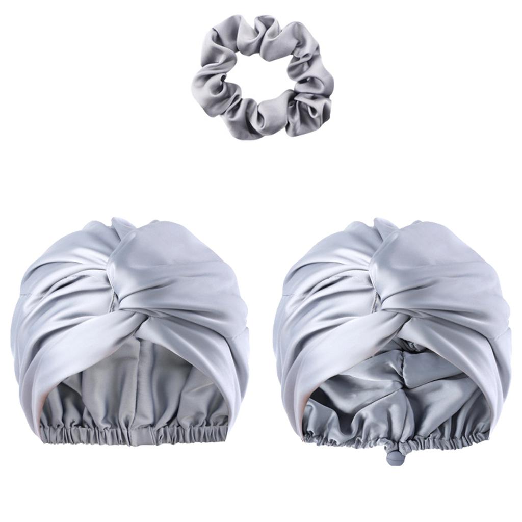 Unisex Regulowane Jednokolorowe Jedwabne Satynowe Czepki na Włosy Wysoka Elastyczność Miękki Czepek do Spania Dla Kobiet Mężczyzn