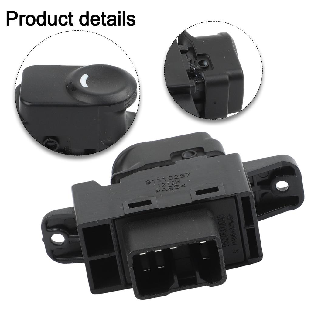 Auto Electrical Fix Rear Door Switch Electric Actuator High Quality Car Window Switch Black Direct Replacement