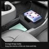 LUCKEASY for Tesla Model Y Standard 2026 2025 Center Console Lower Storage Box TPE Central Tray Accessories Tidying
