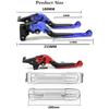 For SUZUKI GSR600 GSR 600 2006-2011 Motorcycle Accessories Extendable Folding Brake Clutch Levers Handle Grips