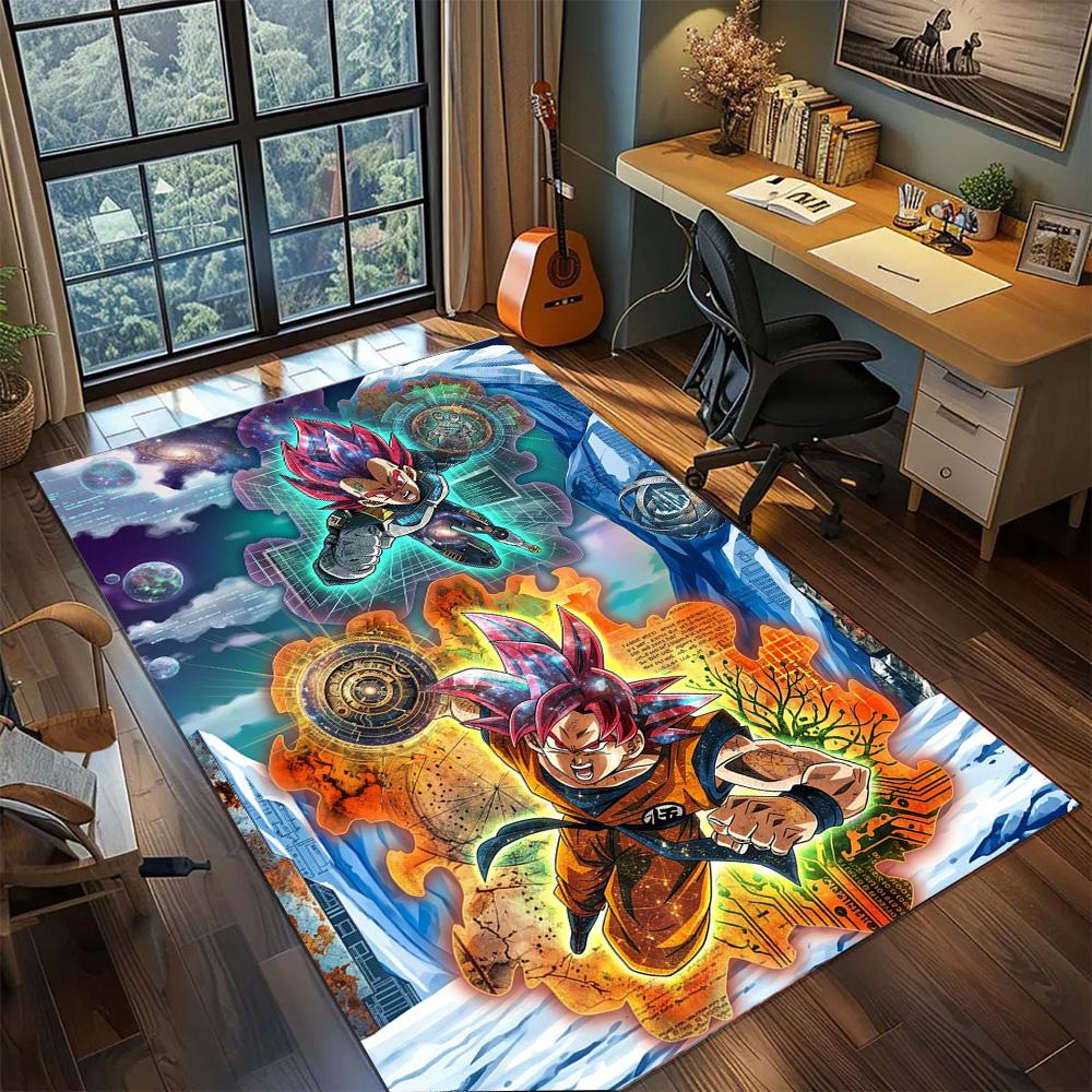Dragon Ball!Rug Carpet Large Area Rug Non Slip Washable Floor Mat Gamer Room Bedroom Home Decor