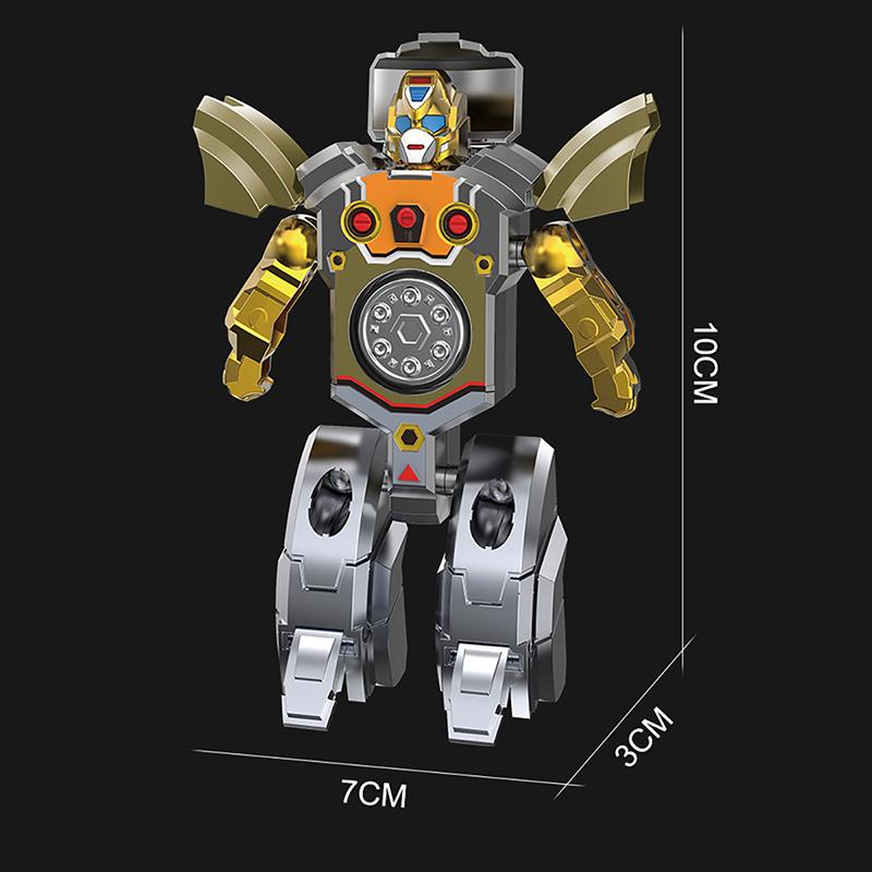 Deformation Robot Fingertip Gyro Decompression Toy Creative New Special Rotating Cool Deformation Gyro