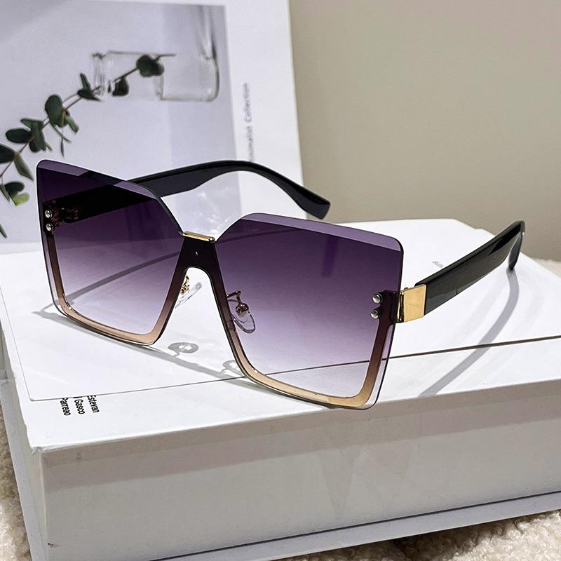 

Fashion Rimless Sunglasses UV400 Half Frame Sun Glasses for Men Women Classic Summer Travel Eyewear 1PC