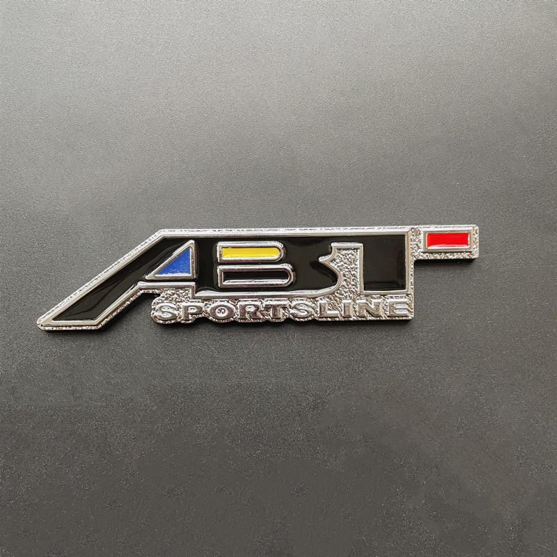 1Pc 3D Metal ABT Front Grill Rear Trunk Fender Emblem Badge Sticker Decals For Q3 Q5 Q7 A3 A4 A5 A6 B6 B8 C6 C5