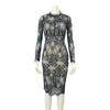 GRAXIA Cabaret Midi Tight Perfect for Hostess Long Bustier Sheer Size Small Dress, Dress, Dress, Hostesses, Clubs, Lounges, Sleeves, Style, Lace,