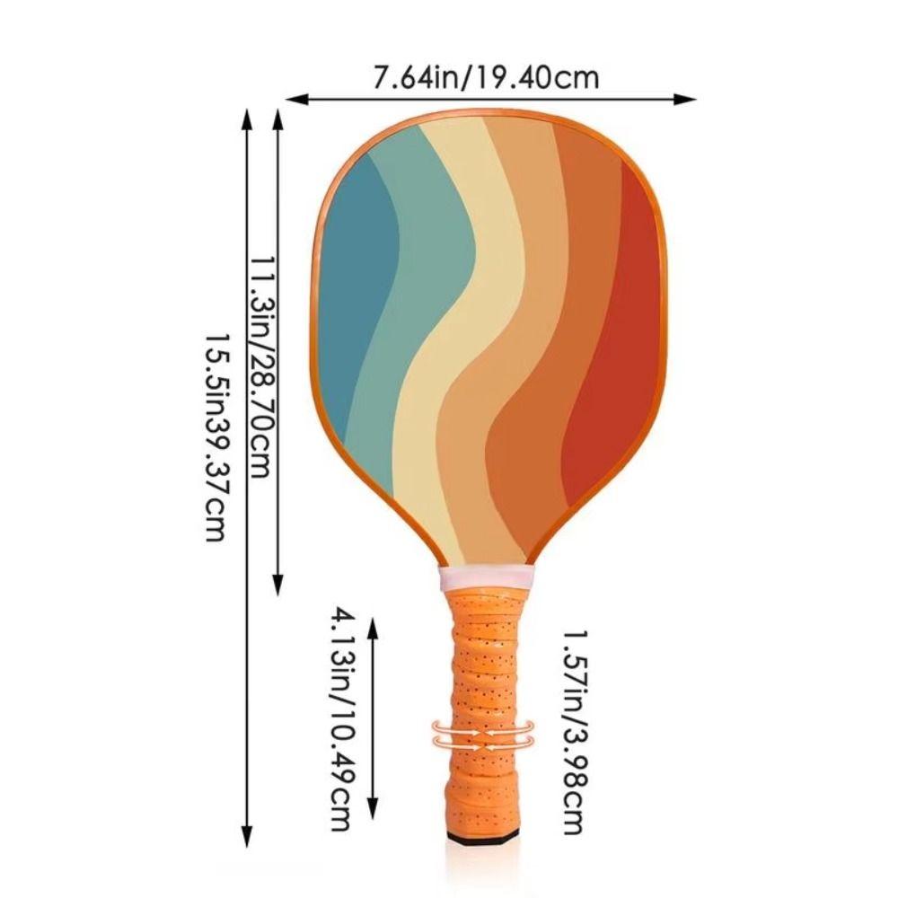 Wood Pickle Ball Racket Colorful Squash Racquet New Pickleball Paddles  Family Friends Children
