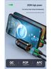 Compact Dual USB Car Charger with Pull-Ring Design - 200W Fast Charging & Multifunctional Cigarette Lighter