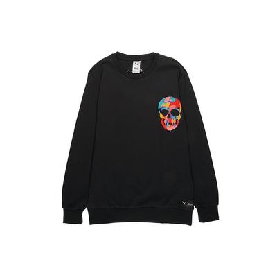 Puma Felpa Oversize Stampata X BT Crew Uomo Top Nero 578228-01