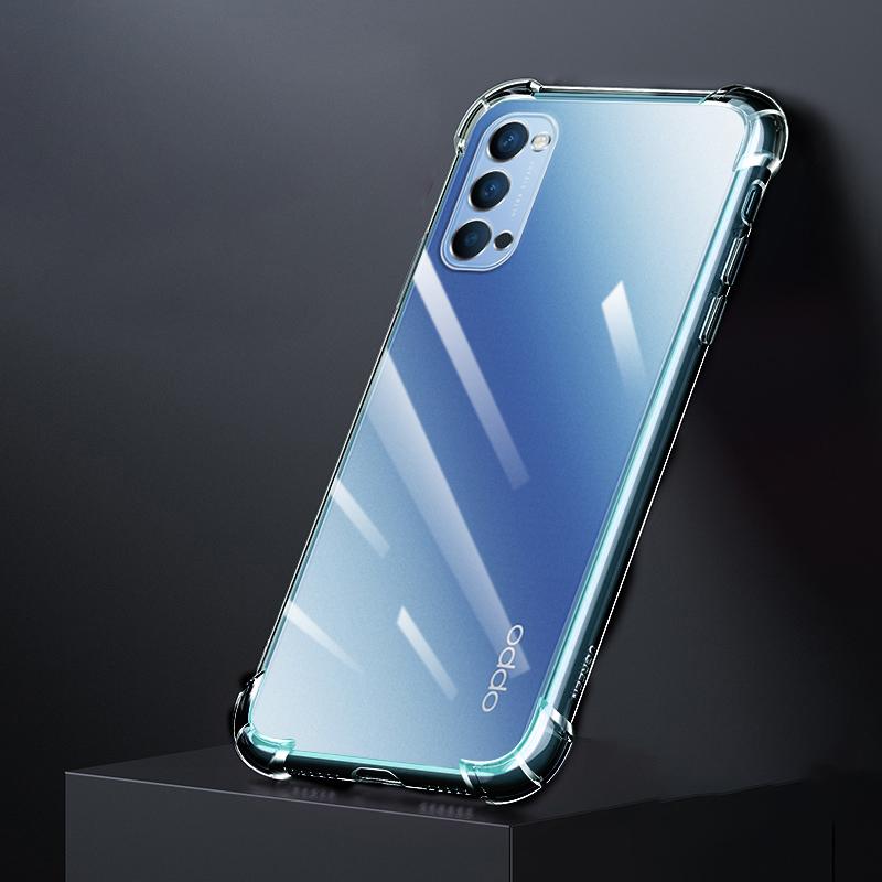 

Original Clear Phone Case for OPPO Reno4 Reno 4 Pro Lite SE 4F 4Z 4Pro 4Lite 4SE 4G 5G Shockproof Silicone Cover Funda Coque Bag OPPO Reno 4 Pro 4G чистий