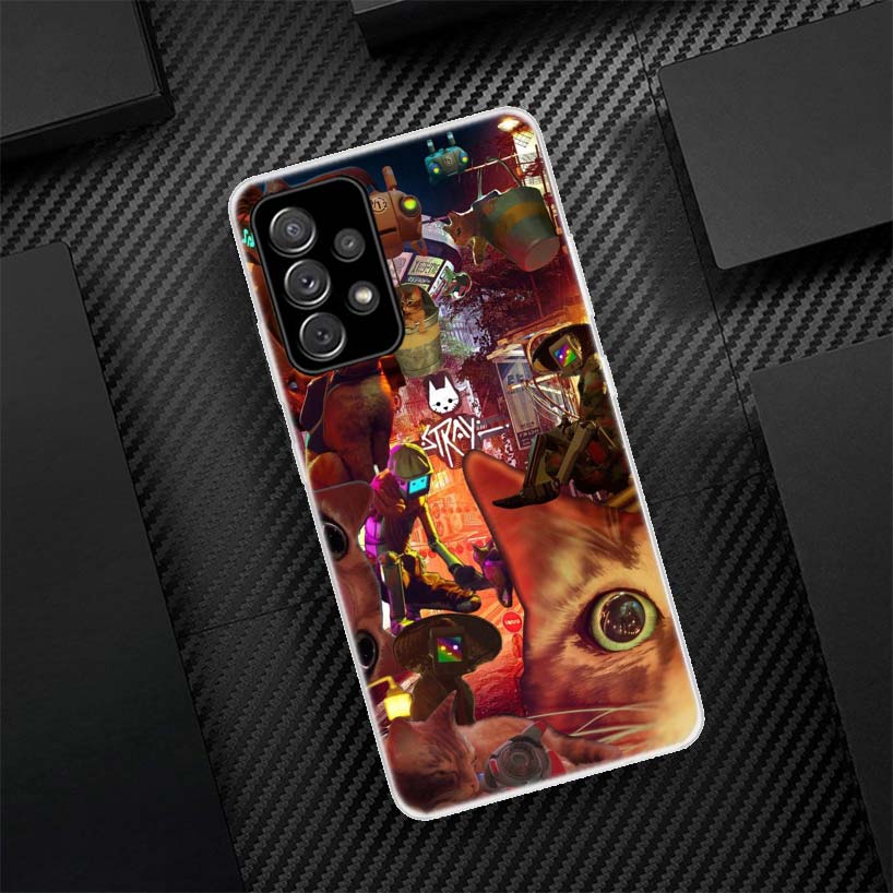 Stray Cat Game Phone Case For Samsung Galaxy A56 A55 A54 A53 A17 A16 A15 A14 A13 A36 A35 A34 A33 A26 A25 A24 A23 A05S A04S Galax