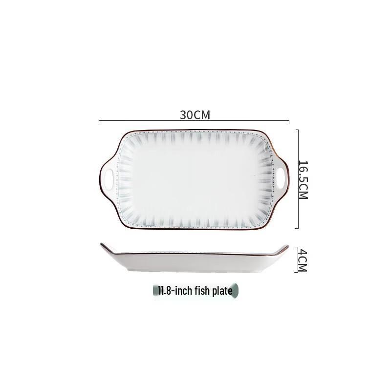 Nordic Ceramic Fish Plate