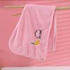 Embroidery Style Quickly Dry Hair Hat Soft Girls Cute Hair Towel  Hair Care