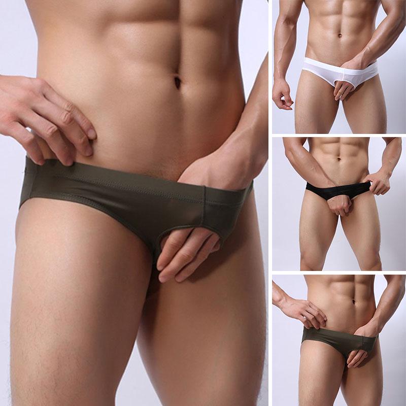 Men G-String Briefs Open Front Thongs Bikini Underwear Jockstrap Underpants