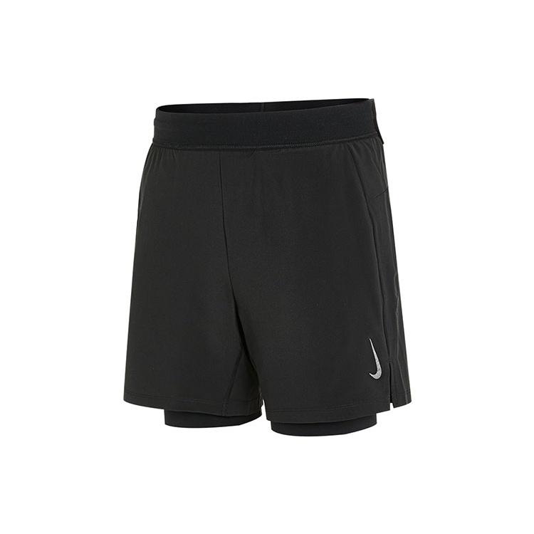 Shorts d'entraînement tissés athleisure décontractés de sport Nike Yoga 2 en 1 pour homme Noir DC5321-010