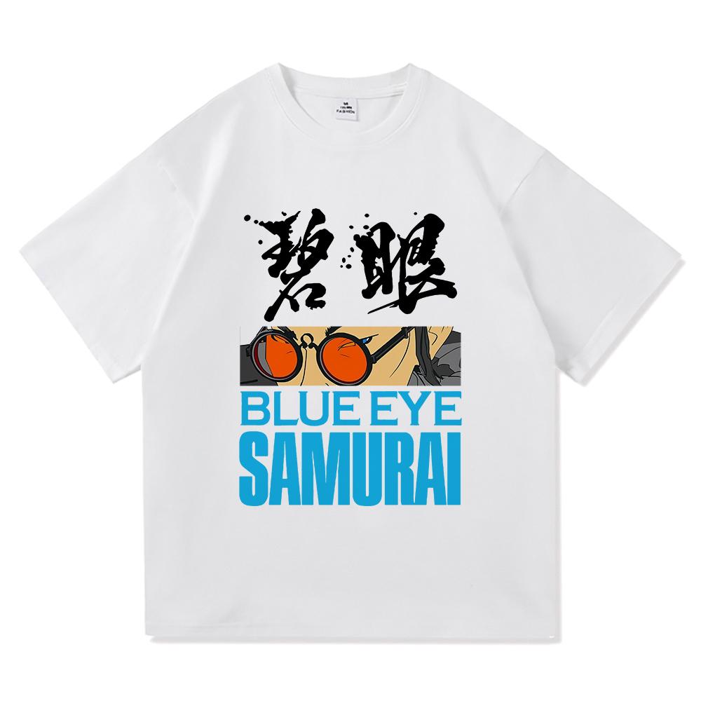 Blue Eye Samurai 2 T Shirts Fashion Men Harajuku Aesthetic Anime Mizu Tshirt Unisex High Quality Casual Cotton Tee Shirt Clothes