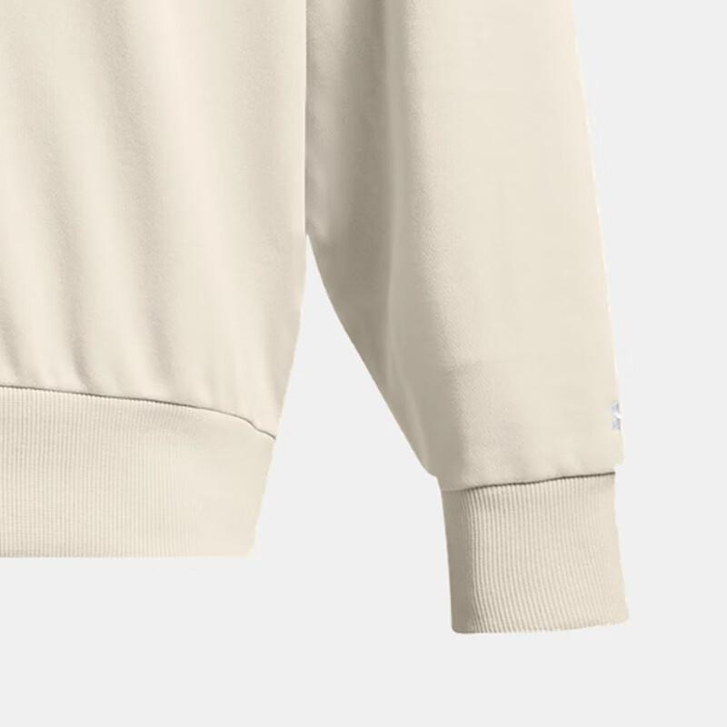 Under Armour Round Neck American Casual Outdoor Simple Sweatshirt Men sweatshirt Beige 1386548-110