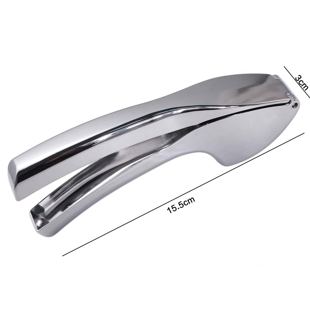 Easy-Squeeze Manual Garlic Press Ergonomic Grip Zinc Alloy Garlic Masher Anti-Rust Handheld Ginger Crusher Home