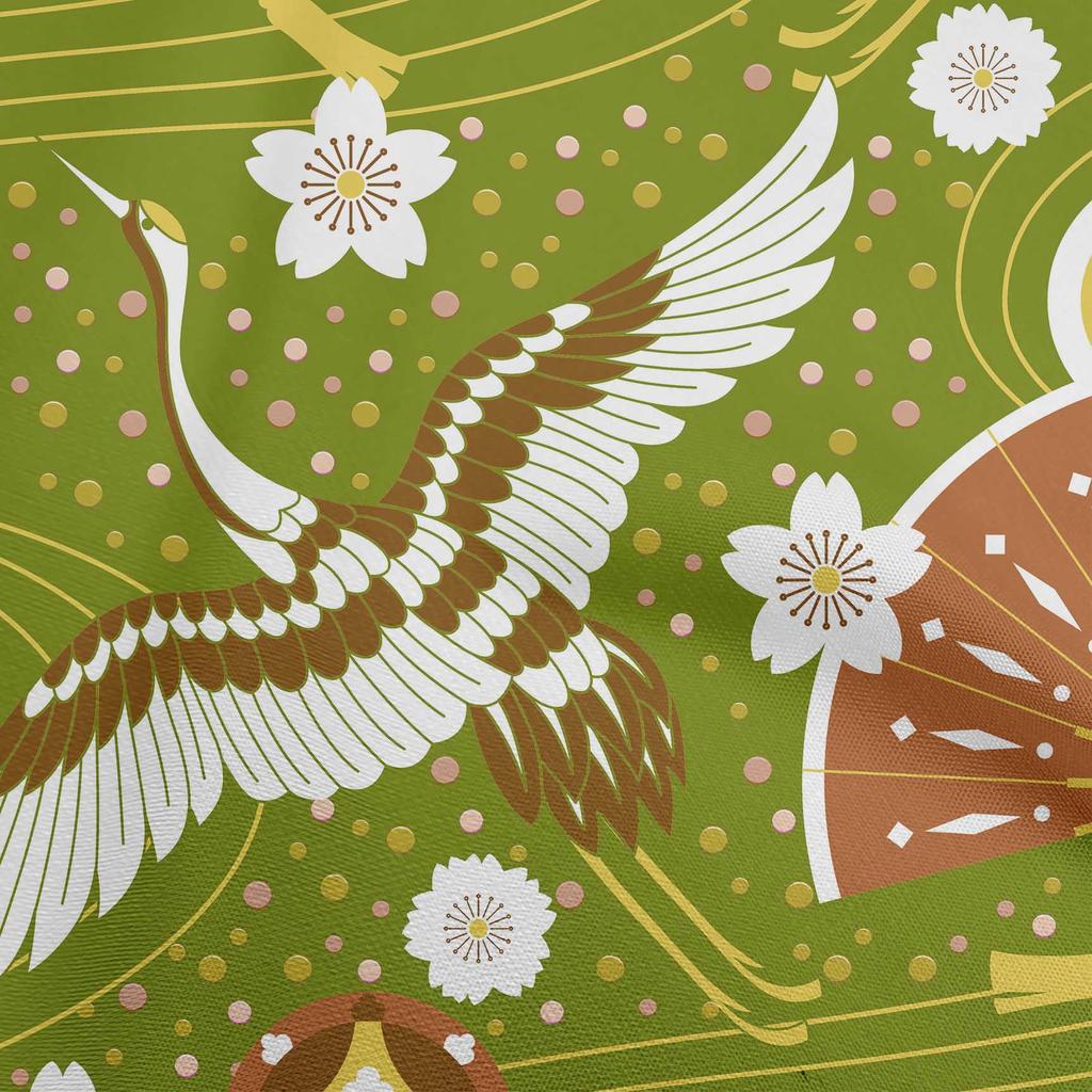 oneOone Cotton Flex Dark Gray Fabric Asian Japanese Pattern Sewing Material Print Fabric By The Yard 40 Inch