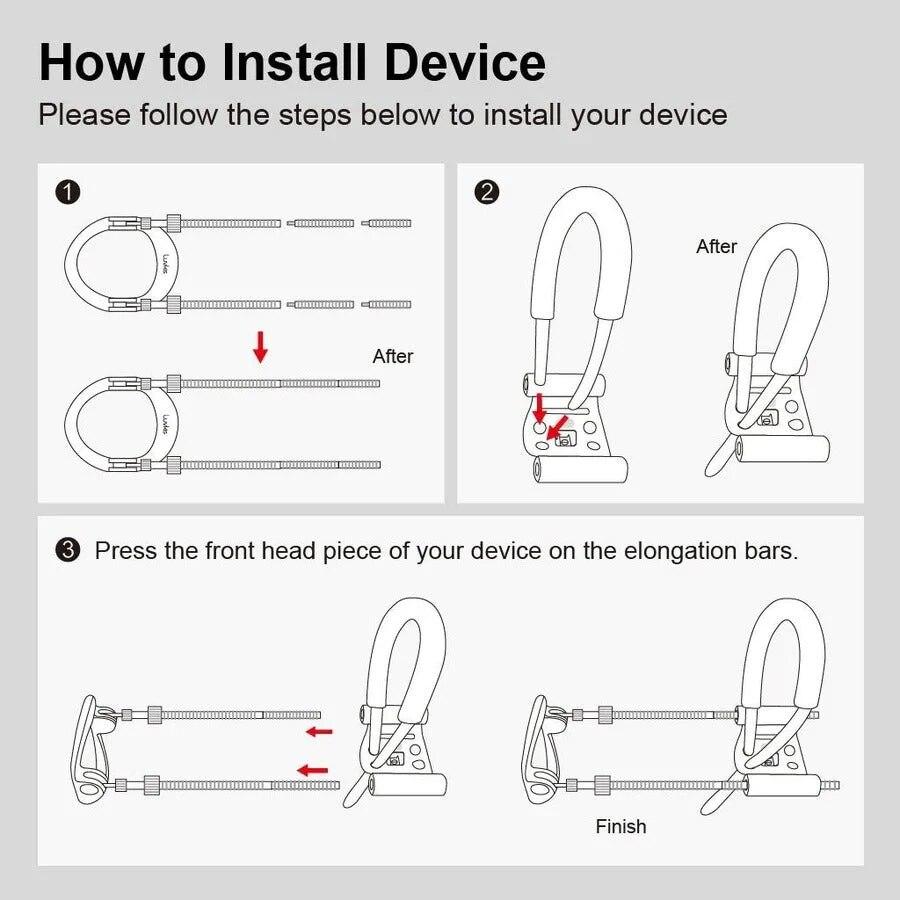 Penis Extender Penis Stretcher Enlarge Device Male Penis Length Enlargement Kit Length & Angle Adjustable Penis Training Device
