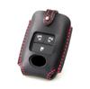 Leather Chaya Toyota Rise Roomy Daihatsu Tanto Rocky Taft Thor Smart Key Case Genuine Leather (daihatsu-c) (4 Buttons, Black)