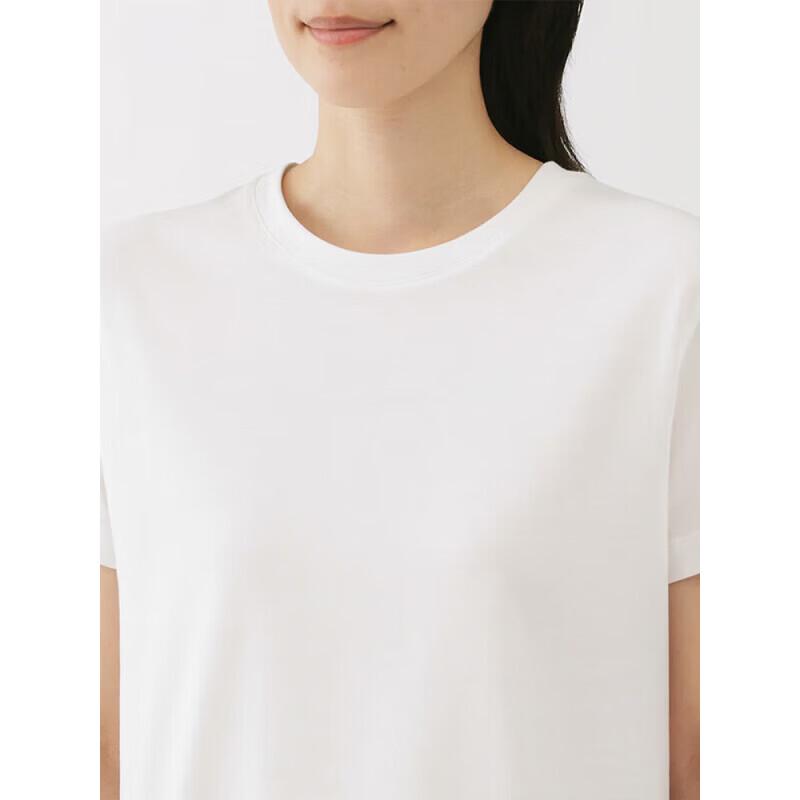 MUJI Tenjiku Weave Crew Neck Short Sleeve T-Shirt