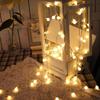 Colorful LED Snowflake String Lights: Battery-Powered Decorative Lights for a Festive Atmosphere
