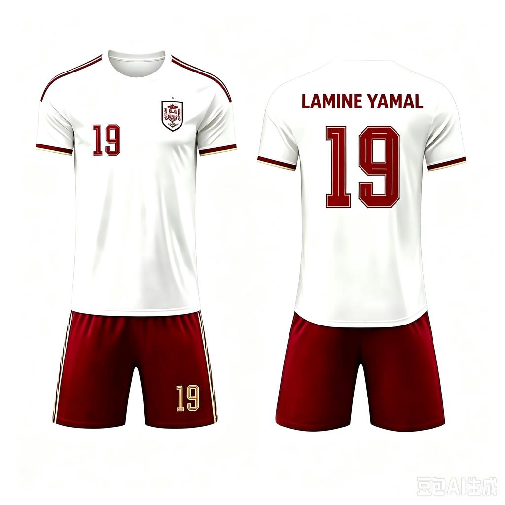 2026 Special Yamal 19 Football Jersey Tee & Shorts Set, Single Top Available,Spain Fans 2‑Piece Outfit Summer for Men Women Kids