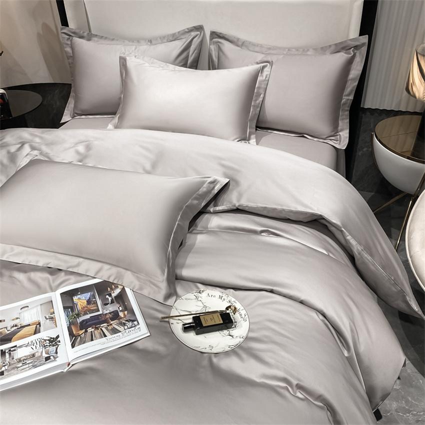 Luxury Bedding Set 100% Egyptian Cotton Duvet Cover Pillowcase Ru Europe Double Queen King Size Bed Linen Soft Bed Sheet Sets