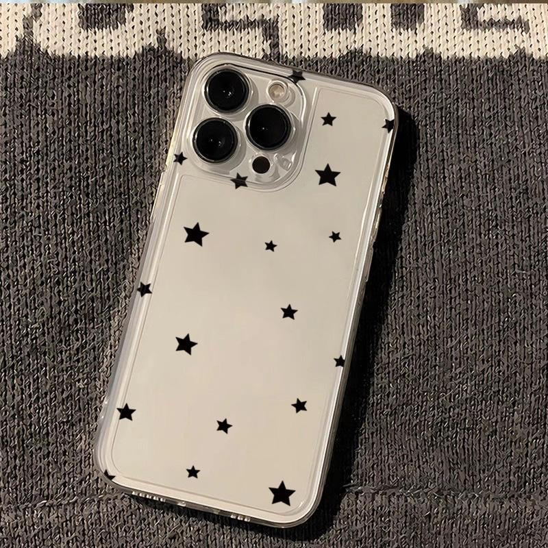 

Корейский Ins Звезда Креативный Прозрачный Чехол Для Телефона Для iPhone 16 17 Pro Max Air 16E 15 14 13 11 12 Pro Mini 7 8Plus SE2 X XS XR Чехол iPhone 11