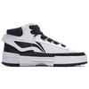Li Ning Mileage Slip Resistant Abrasion Resistant Mid top Skateboard Shoes Men's White Black AGCT283-4