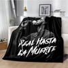 Rapper Anuel AA printed blankets Picnic blanket Flannel Warm blanket Soft Cozy Blanket Travel Blankets bed linings Birthday Gift