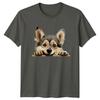 Cute Corgi Peeking Dog TShirt Adorable Puppy Tee