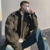 2023 Men's Reversible Leopard Print Cotton Jacket - Trendy Retro European & American Winter Coat