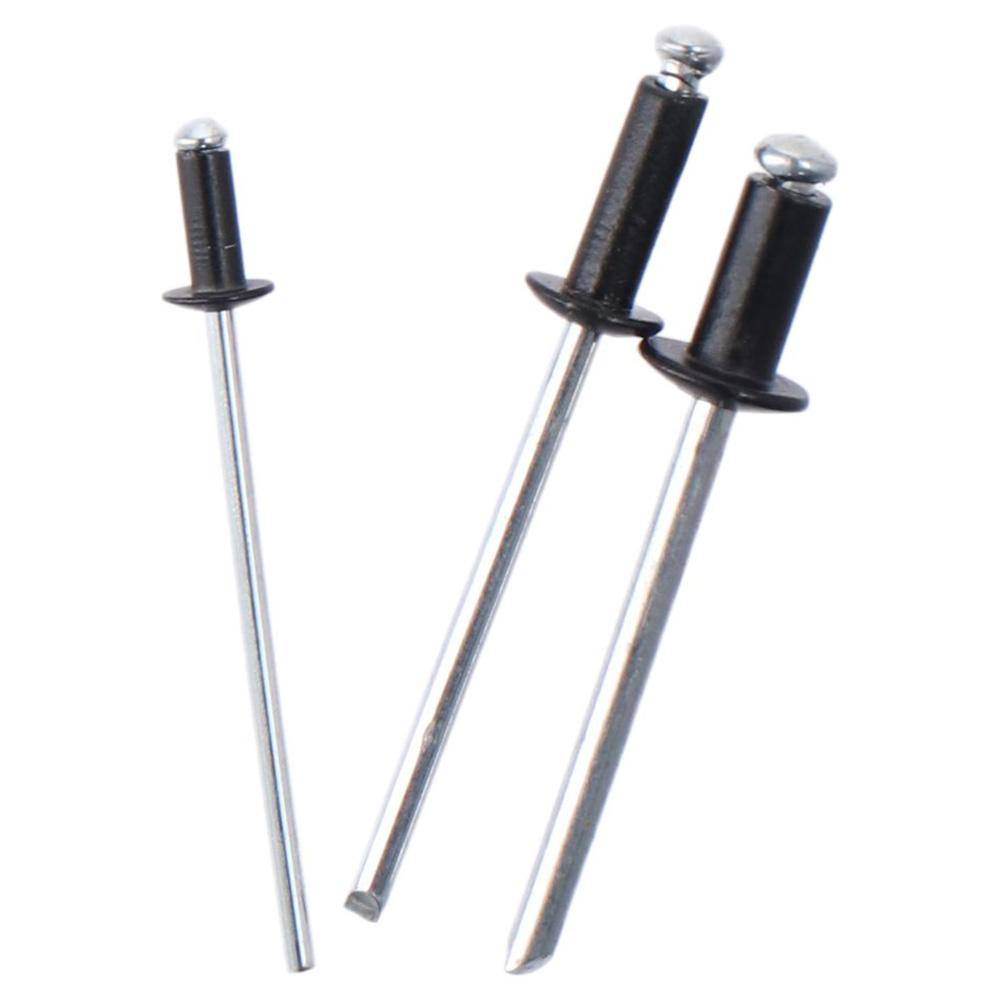 120Pcs Black Blind Rivets 6 Sizes Pull Rivets Pop Rivets  Deep Water Installing Boat