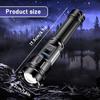 Upgraded Rechargeable LED Flashlight with High Brightness Side Lights and Tail Magnet Zoom Function,essential for Emergency, Camping,hiking Trips