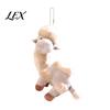 Decorative Bag Ornament Plush Camel Charm, Stuffed Pendant with Bead Hanging Accessory Chain, Animal Plushie Backpack Handbags Purse Decoration