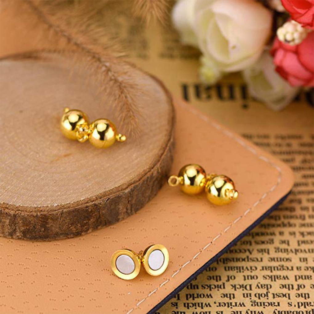 20pack/lot Magnetic Clasp Connectors Easy To Durable Stainless Steel Necklace Clasp Connectors