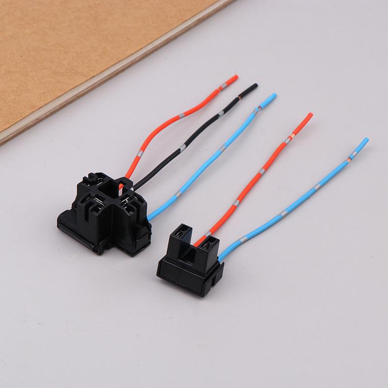 2Pcs Headlight Lamp Bulb Socket Wiring Harness Connector Plug Adapter Line For H1 H7 H4 Bulb Car Headlight Connection Plugs