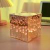 Cloud Tulip Flower Sea Night Light Mirror Table Lamps Bedroom Ornaments Decoration Bedside Gift 3D LED DIY Kid Friendly Entertaining Fun Play Safe