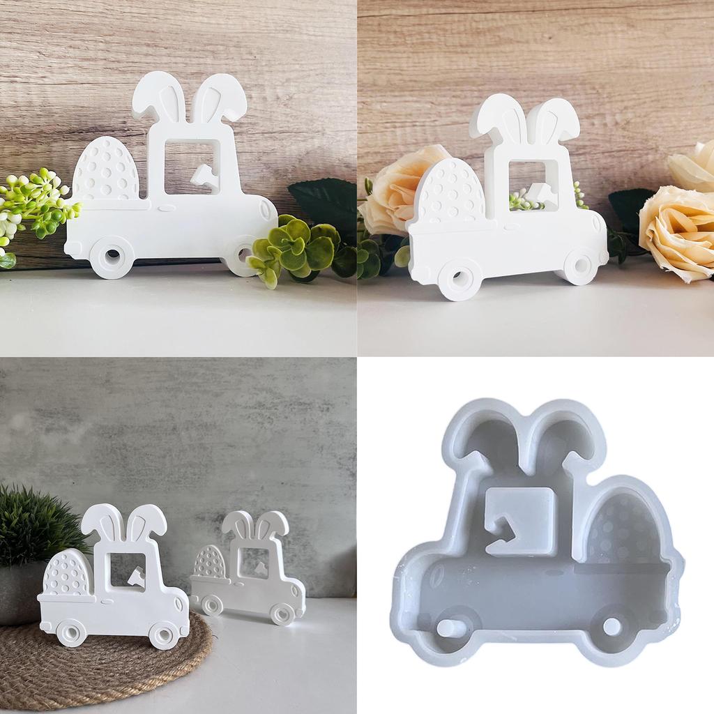 Home Decoration Mold Silicone Ornaments Making Mould Eggs Transport Truck Shaped Gypsum Mould Jewelry Crafting Tool