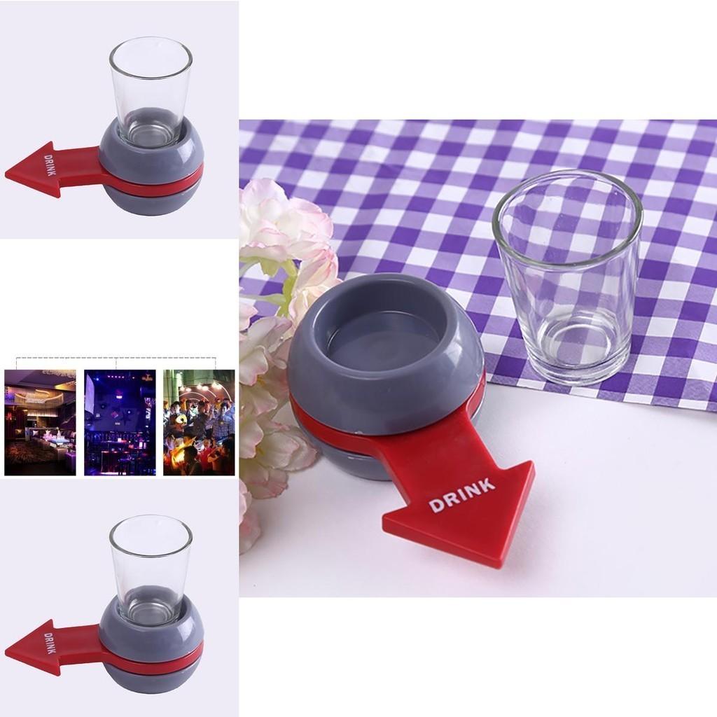 Spin The Shot Novelty Drinking Game Featuring A Fun Spinning Arrow Shot Glass