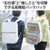 Elecom Backpack, Work Mode/Oshigoto Mode, Ita Bag, with Movable Transparent Window, Fits Laptops Up To 15.6 Inch, Gray, BM-OGBP01GY