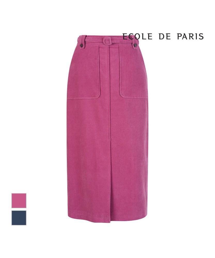 ECOLEDEPARIS Corduroy H-Line Skirt_Rb3Xwsam07A