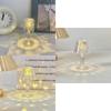 Led Crystal Nightlight Electronic Bedroom Bedside Lamp Button Battery Powered