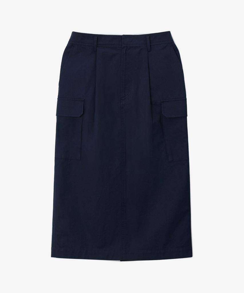 BENSIMON H Line Pocket Midi Skirt - Navy