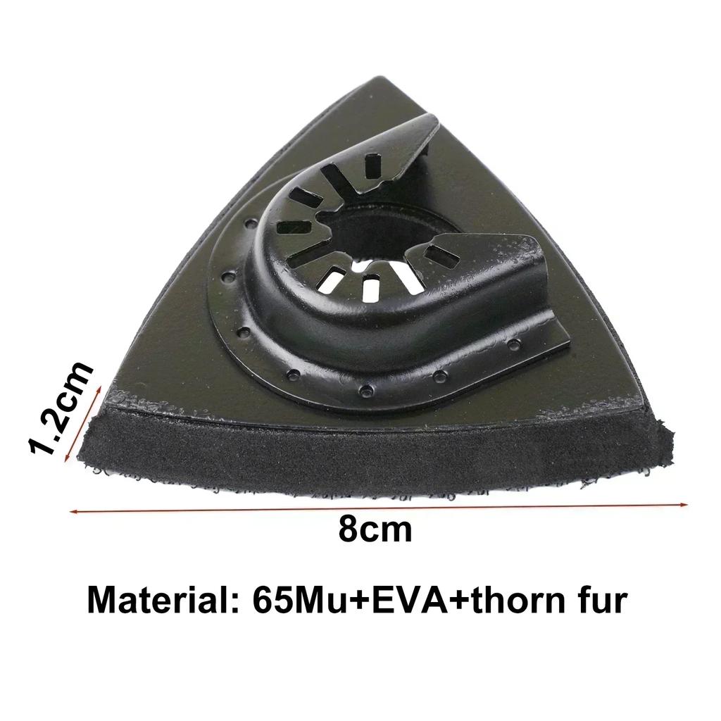 4 Pcs Triangular Sanding Pads 80mm For MultiTool Blades Oscillating Tool Accessories For Power Tool Fore Machine Tool